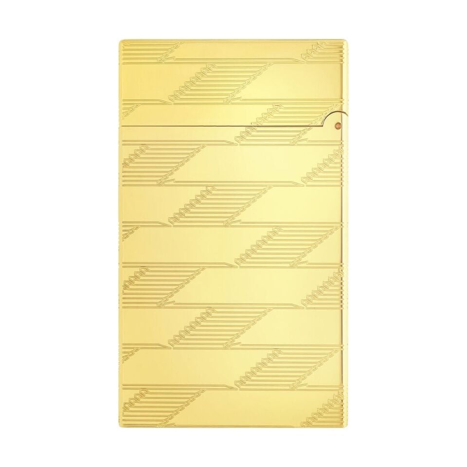 S.T. Dupont New Le Grand Monogram 1872 Gold Çakmak C23178