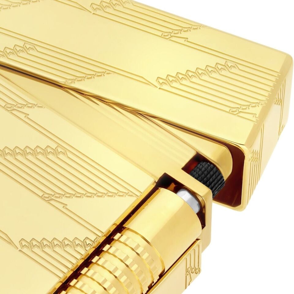 S.T. Dupont New Le Grand Monogram 1872 Gold Çakmak C23178