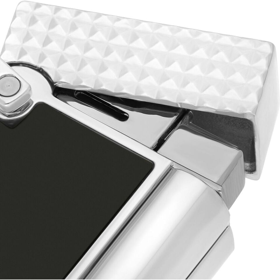 S.T. Dupont Kolye Çakmak Silver & Siyah Lacquer K27076CH