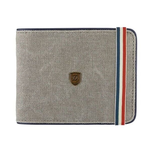 S.T. Dupont İkonik Gri Canvas Cüzdan 190310
