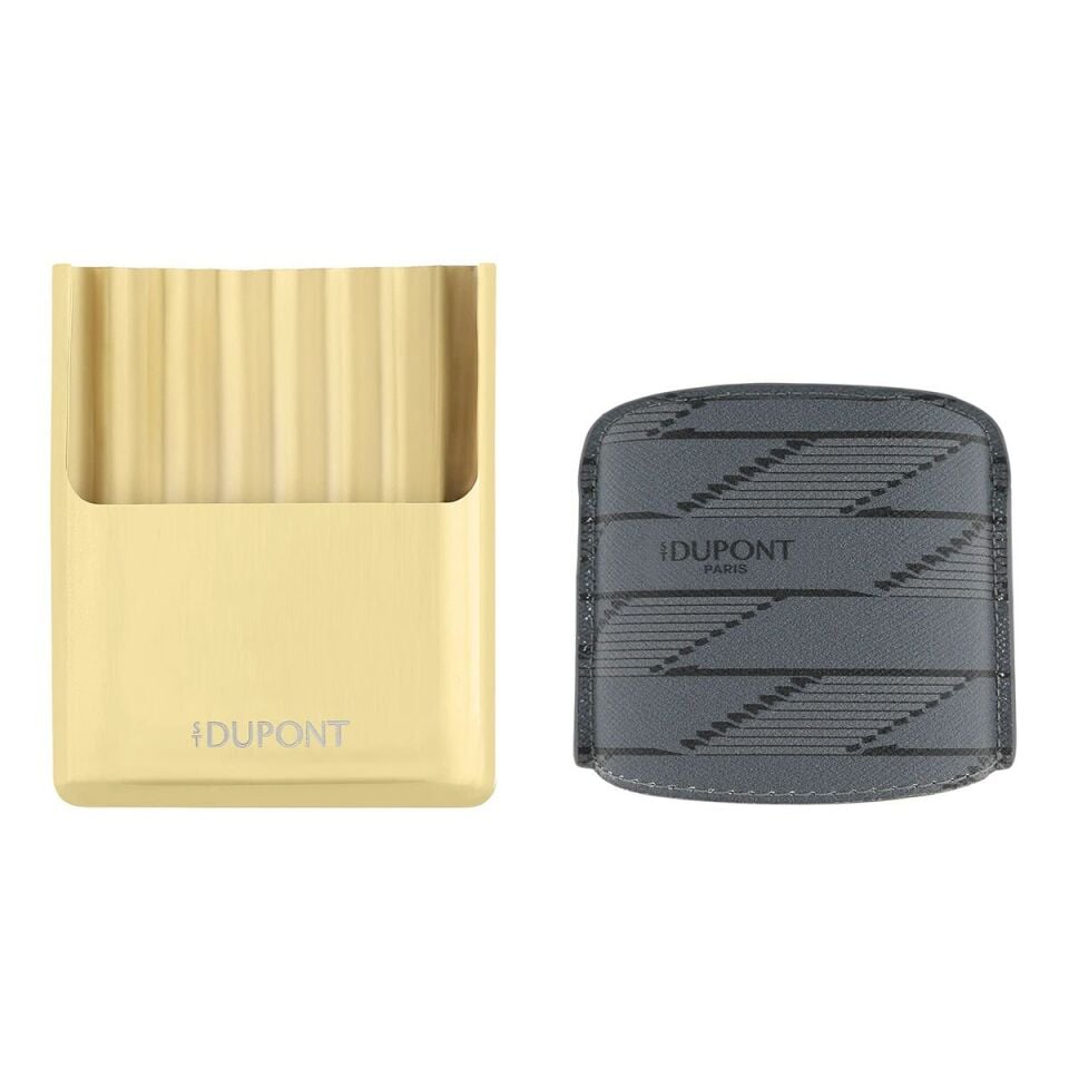 S.T. Dupont Monogram 1872 Sigara & Sigarillo Kılıfı Koyu Gri 183179