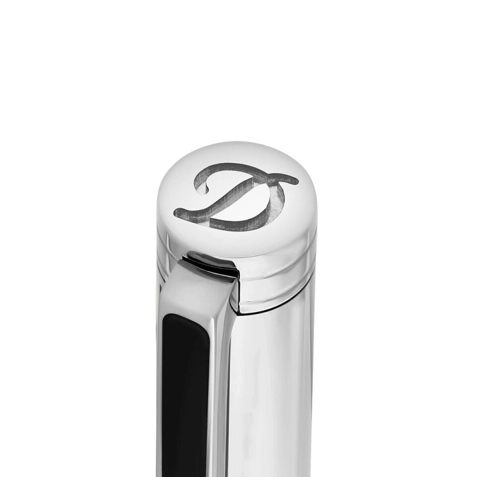 S.T. Dupont Classique Diagonal Silver Tükenmez Kalem 045079N
