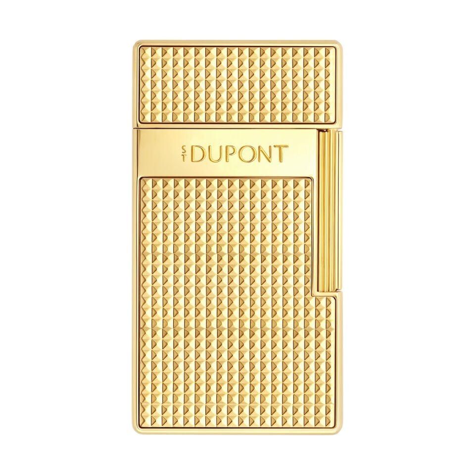 S.T. Dupont Biggy Diamond Head Gold Çakmak 25209