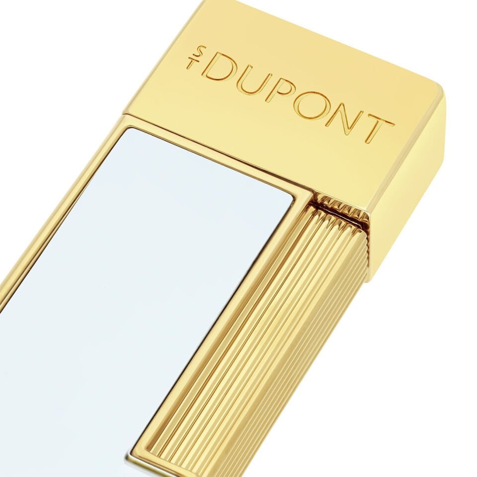 S.T. Dupont Twiggy Gold & Beyaz Lacquer Çakmak 30031