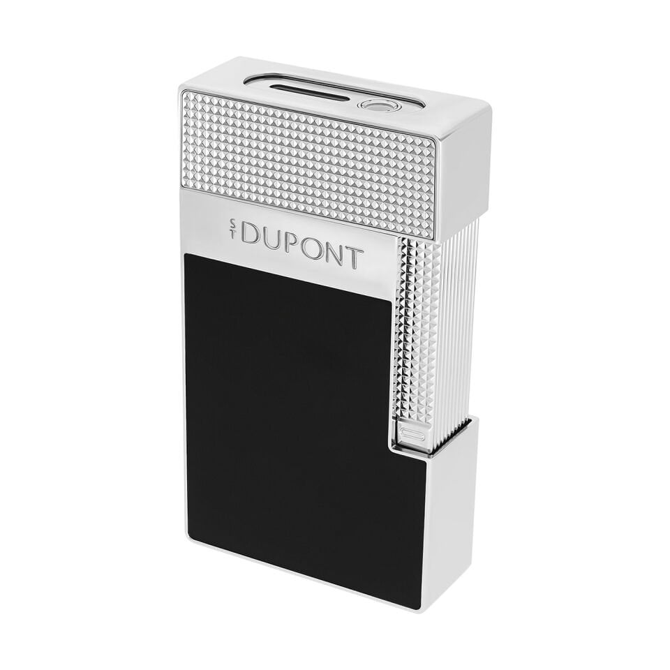 S.T. Dupont Siyah Lacquer & Silver Masa Çakmağı T20101