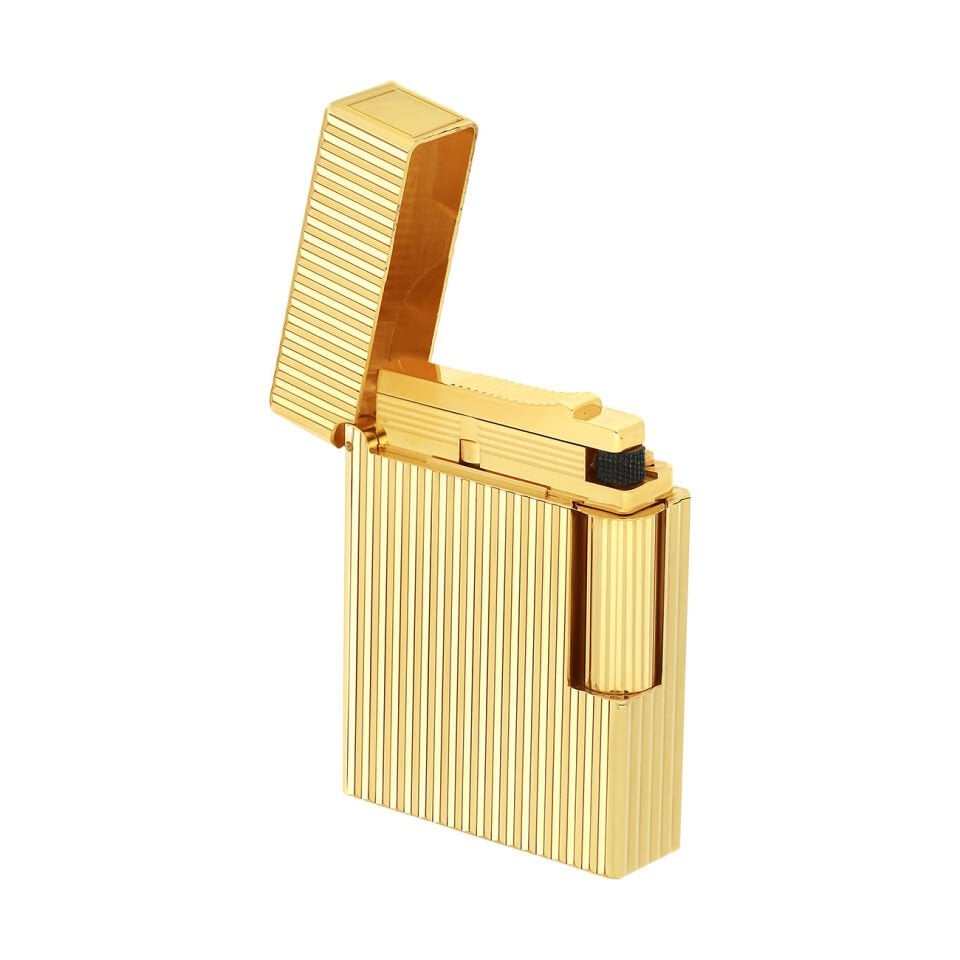 S.T. Dupont Ligne 1 Vertical Lines Gold Çakmak C14020