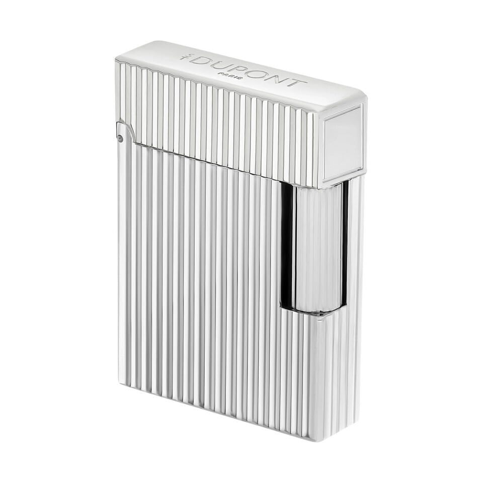 S.T. Dupont Ligne 1 Vertical Lines Silver Çakmak C14021