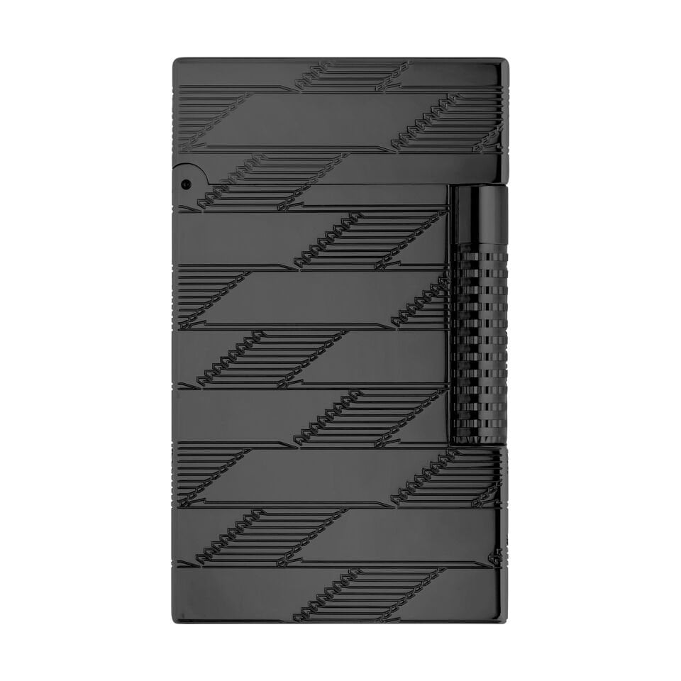 S.T. Dupont New Le Grand Monogram 1872 Siyah Çakmak C23179