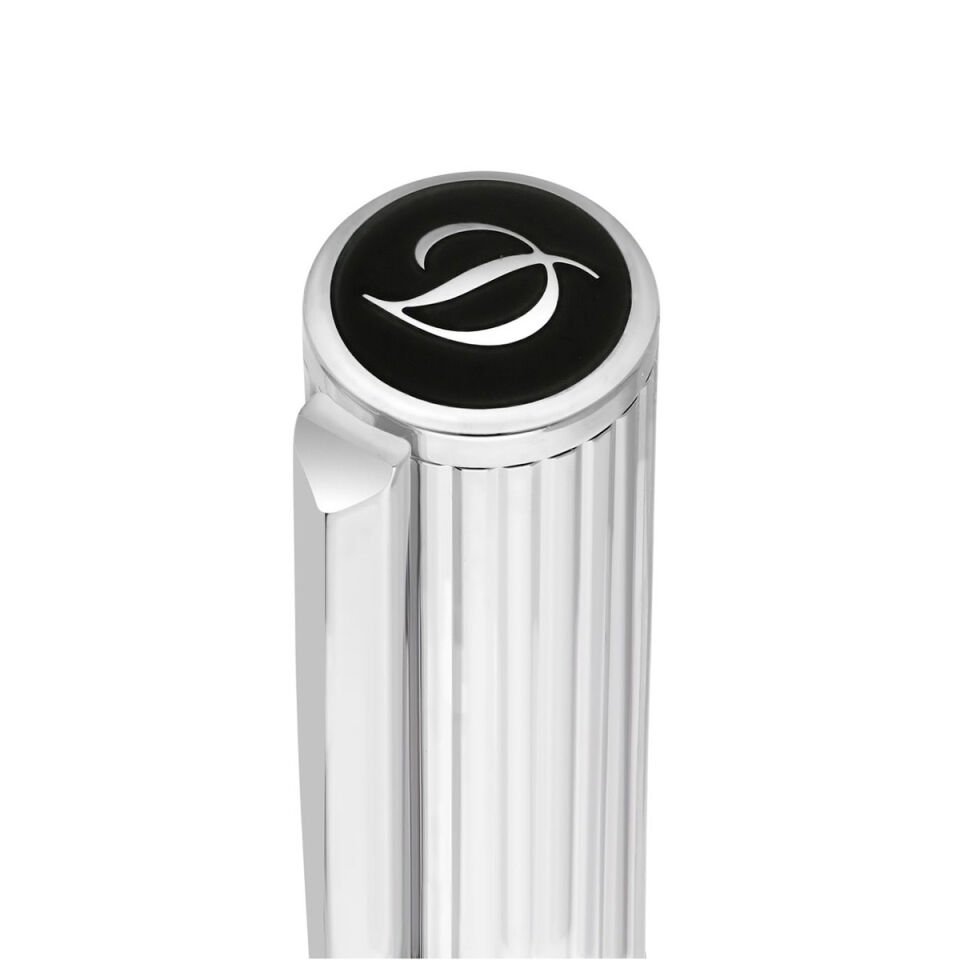 S.T. Dupont Initial Silver & Siyah Lacquer Dolma Kalem 270201