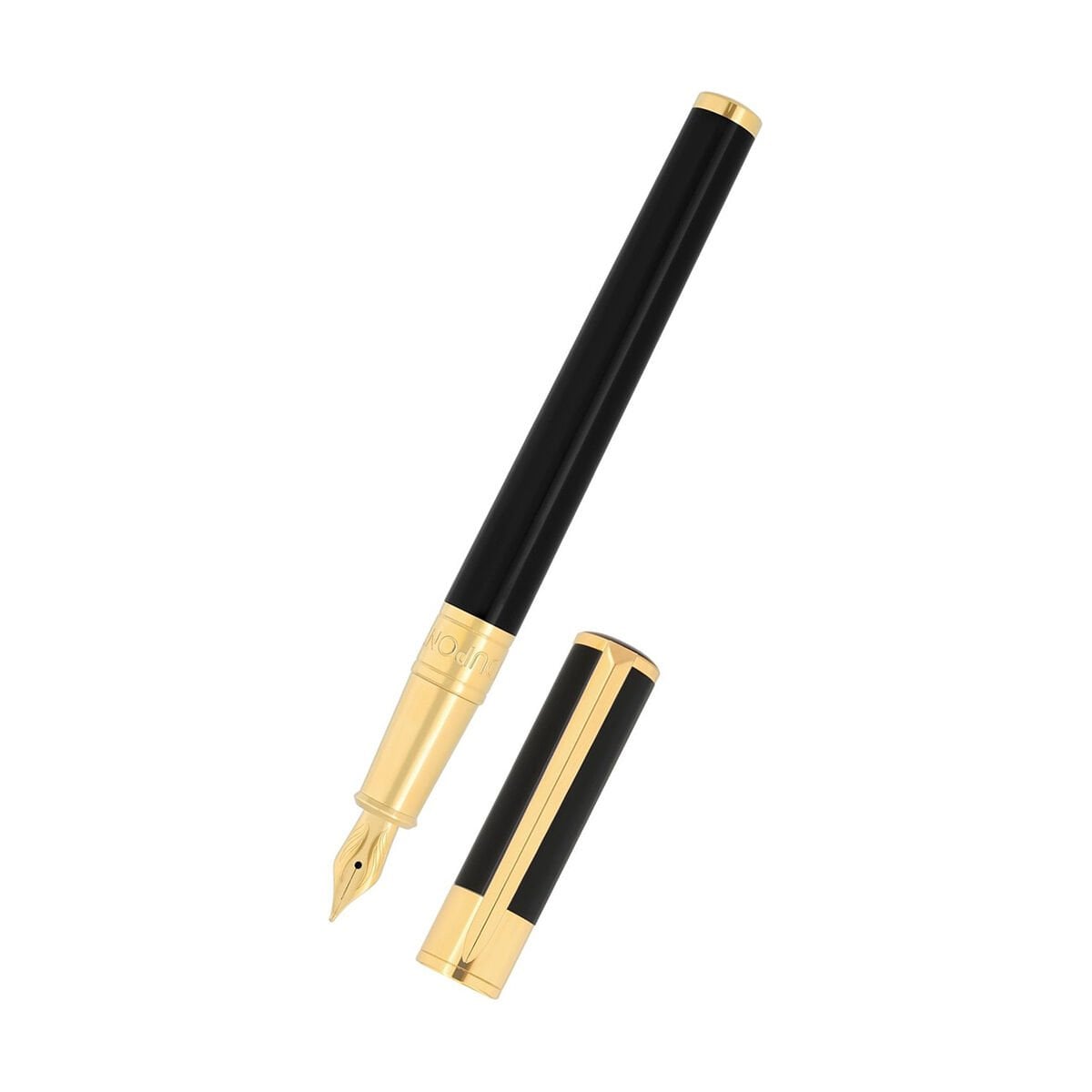 S.T. Dupont Initial Gold & Siyah Lacquer Dolma Kalem 270202